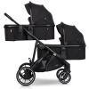 EasyGo DuoFlex Ebony Black 2+2 wózek bliźniaczy wielofunkcyjny